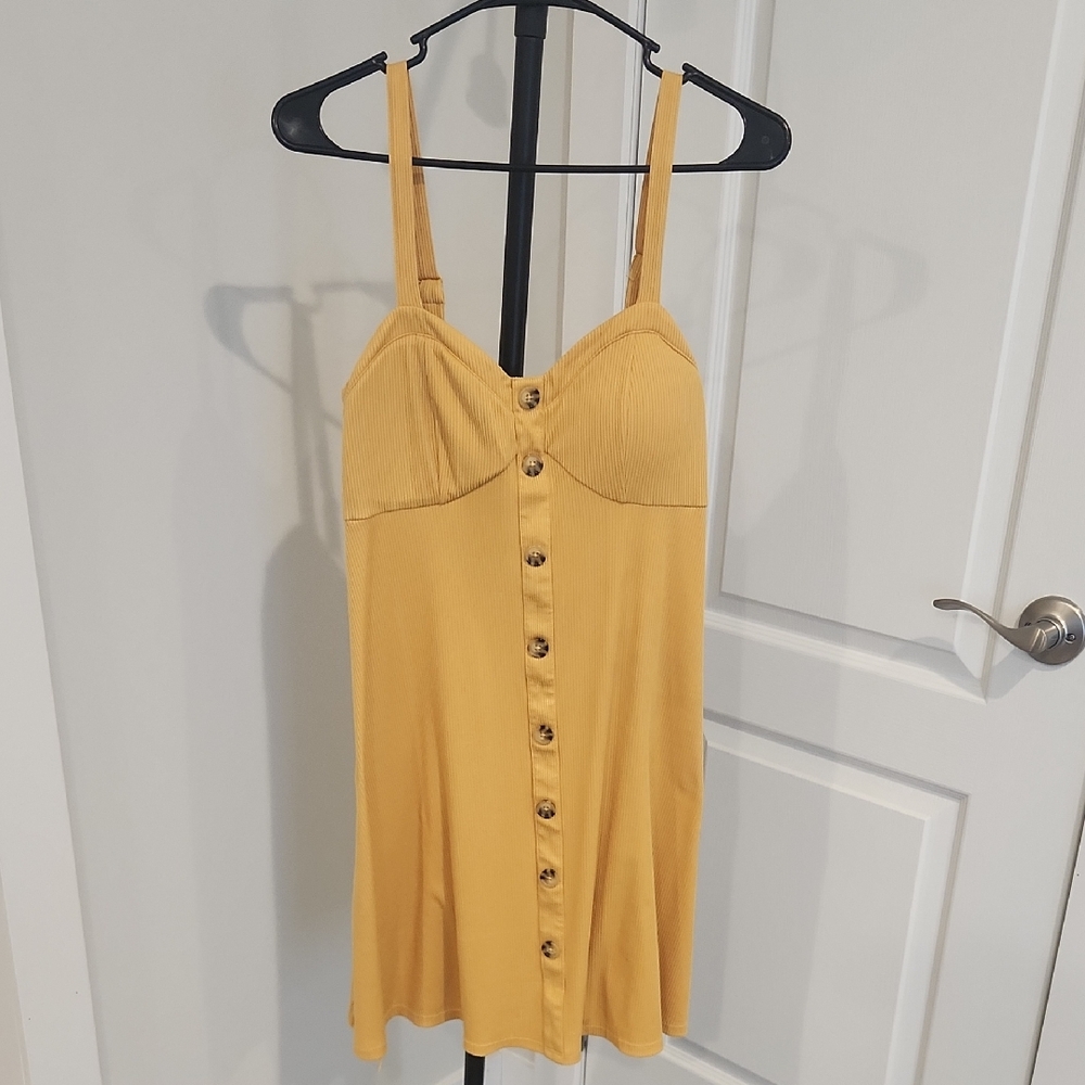 Mustard Yellow Summer Dress Size Large